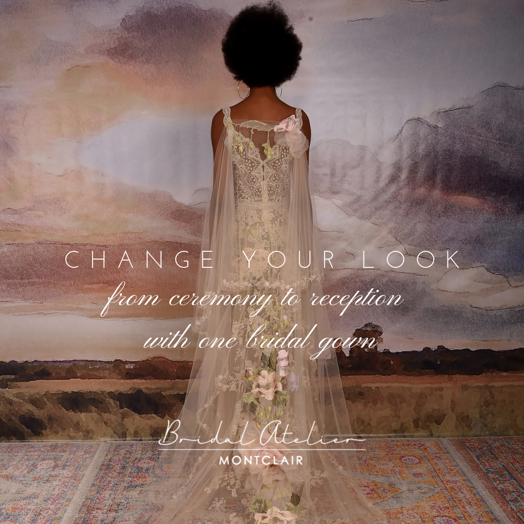 Change Your Look from Ceremony to Reception with One Bridal Gown. Desktop Image