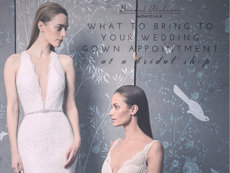 What to Bring to Your Wedding Gown Appointment at a Bridal Shop. Desktop Image
