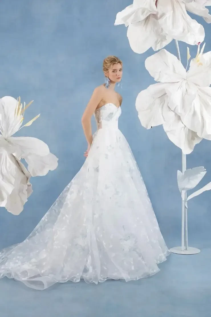 The Non-Traditional Bride: Wedding Dresses With Pops of Color Image